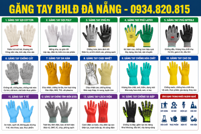 CỬA HÀNG BẢO HỘ LAO ĐỘNG CUNG CẤP CÁC LOẠI GĂNG TAY BẢO HỘ TẠI ĐÀ NẴNG